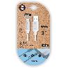 TECH CABLE IPHONE CARGA RAPIDA NYLON 1M BLANC USBA APPLE TEC2005