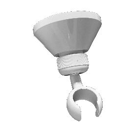 ADF SOPORTE ROCIADOR DUCHA ABS BLANCO MANGO CODILLO CBSOP0009