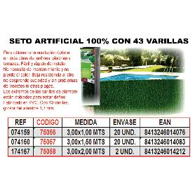 BAJA SETO ARTIFICIAL 43 VARILLAS 100% 1,50 X 3 M 074160