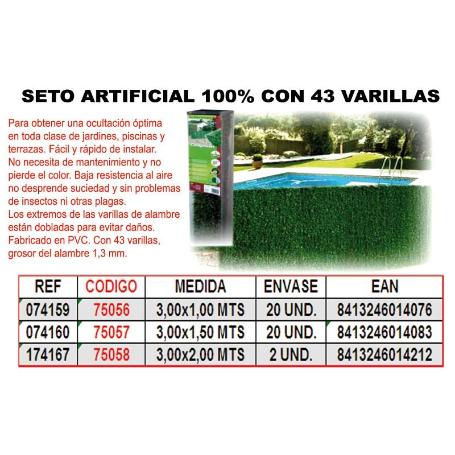 BAJA SETO ARTIFICIAL 43 VARILLAS 100% 2,00 X 3 M 174167