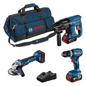 BOSCH 3 TOOL KIT 18V 2X5AH+1X5,5AH 0615A5004C Z01