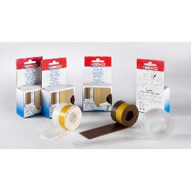 GEKO BAJO PUERTA ADH VC 28MM PERFIL PVC ROLLO 1M TRANSPA 140-21