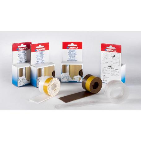 GEKO BAJO PUERTA ADH VC 28MM PERFIL PVC ROLLO 1M TRANSPA 140-21