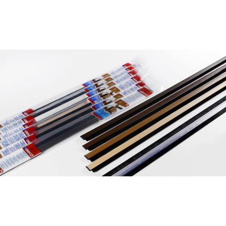 GEKO BAJO PUERTA ADH ALUMINIO FLEX CEPILLO 1MX42MM CAOBA 1460-4