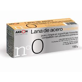 LANA ACERO AKRON INOXIDABLE Nº 0 ROLLO 150 GR. REF.2294