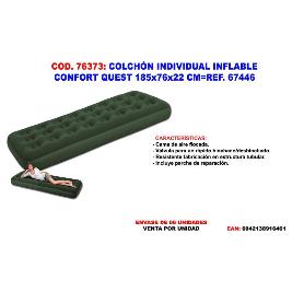 COLCHON INDIVIDUAL INFLABLE CONFORT QUEST 185X76X22 67446