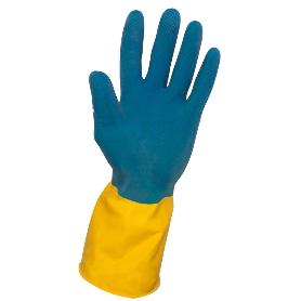 SIFER GUANTE QUIMICO LATEX EXTRAFUE SULFATAR FLOCADO T-10 CARIBE