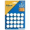 BRIPLAS FIELTRO ADHESIVO 20 U REDONDO 17 Ø MM BLANCO 100B