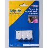 BRIPLAS COLGADOR COCINA LACADO BLANC ADHESIVO 3U GANCHO MINI 208