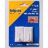 BRIPLAS COLGADOR COCINA-BAÑO PLASTIC ADHESIV 2U  BLANCO 250B
