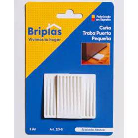 BRIPLAS  TRABA CUÑA PUERTA-MUEBLES PEQUEÑO  3 U BLANCO 321B
