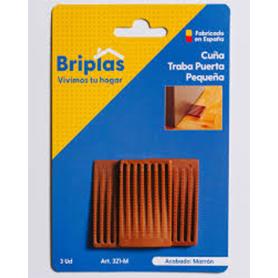 BRIPLAS  TRABA CUÑA PUERTA-MUEBLES PEQUEÑO  3 U MARRON 321M