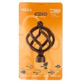 CORTINA FINSTOCK TERMINAL BARRA METAL 19 MM VOLGA 11 NEGRO-ORO