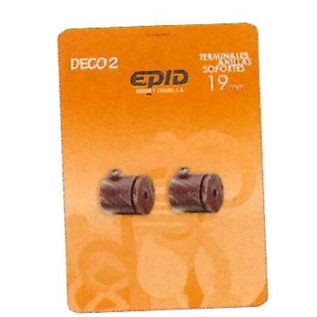 CORTINA FINSTOCK  2 SOPORTE BARRA 19 MM PASILLO CIL 11 NEGRO ORO