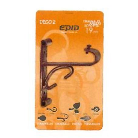 CORTINA FINSTOCK  1 SOPORTE BARRA 19 MM FIJO 11 NEGRO ORO