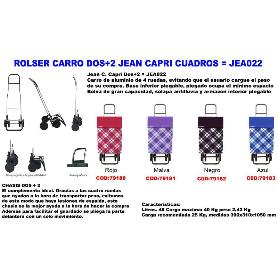 ROLSER FINSTOCK CARRO DOS+2 JEAN CAPRI CUADROS NEGRO JEA022