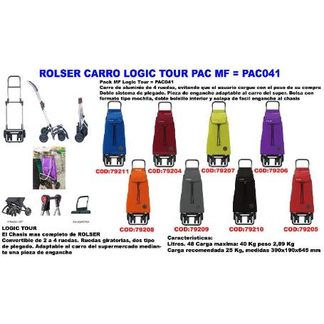 ROLSER FINSTOCK CARRO LOGIC TOUR PACK MF PLEGABLE ROJO IMX006