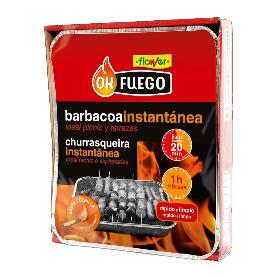 FINSTOCK FLOWER OK FUEGO BARBACOA INSTANTANEA 1USO 31X25CM 50282