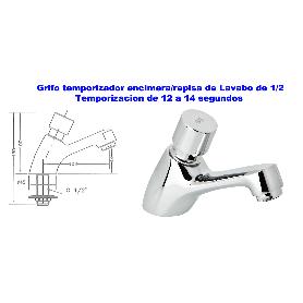 GENEBRE GRIFO TEMPORIZADOR LAVABO REPISA 1-2  1160 04