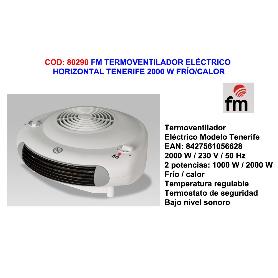 FM FINSTOCK TERMOVENTILADOR HORIZONTAL TENERIFE 2000W FRIO-CALO