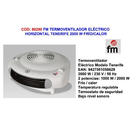 FM FINSTOCK TERMOVENTILADOR HORIZONTAL TENERIFE 2000W FRIO-CALO