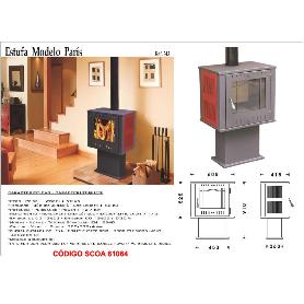 ESTUFA FINSTOCK LEÑA 343 PARIS SALIDA SUPERIOR 120