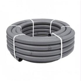 PVC TUBERIAS FLEXIBLE GRIS HIDROTUBO FLEX 40 MM  ROLLOS 25M 3261