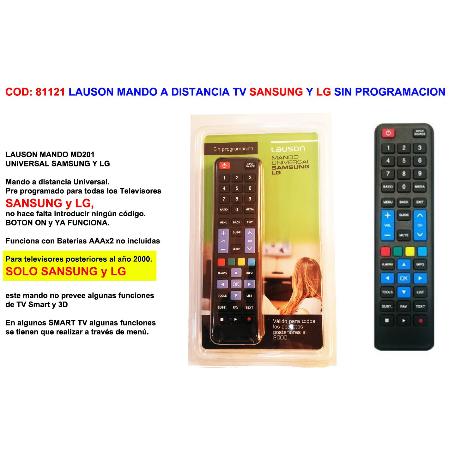 BAJA LAUSON FINSTOCK MANDO A DISTANCIA TV SAMSUNG Y LG