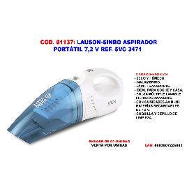 BAJA LAUSON-SINBO ASPIRADOR PORTATIL 7,2 V SVC 3471