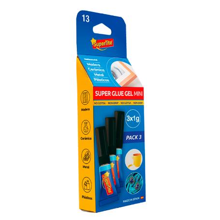 SUPERTITE ADHESIVO SUPER GLUE GEL INSTANTANE CIANO 3 X1,5GR 2513