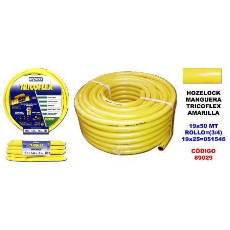 HOZELOCK MANGUERA TRICOFLEX AMARILLA 5 CAPAS 19 Ø X 50 M 051546