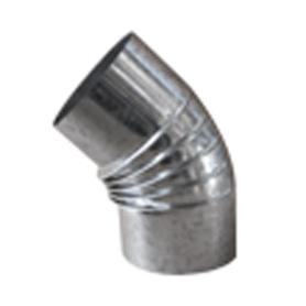 ESTUFA CODO GALVANIZADO RIZADO 45º DE 100 CG10045(04)