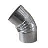 ESTUFA CODO GALVANIZADO RIZADO 45º DE 150 CG15045(05)