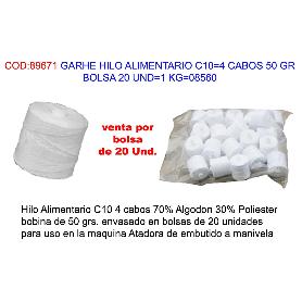 GARHE HILO ALIMENTARIO C10 4 CABOS 50 GR BOLSA 18-20 U-1 K 08560
