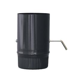 ESTUFA TUBO VITRIFICADO NEGRO 850º 1 METRO Ø100+LLAVE TV100+LLAV