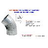 ESTUFA CODO GALVANIZADO RIZADO 45º DE 110 CG11045(04)