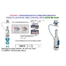 PLUVIA DESCARGADOR WC DOBLE DENIA CISTER BAJA CABLE  53012 CAJA