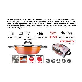 VITREX FINSTOCK GOURMET TARTERA 26* 5,5 LINEA FUEGO INDUCTION