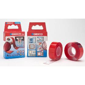 GEKO CINTA DOBLE CARA ADHESIVA TRANSPA EXTRAFUER 19MMX1,5M 20010