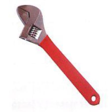 LAMS LLAVE INGLESA AJUSTABLE MANGO ROJO 15 MOLETA CENTRAL A0010
