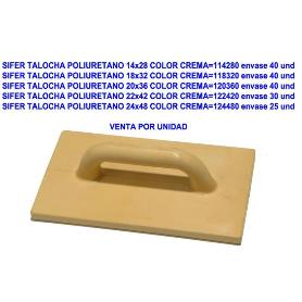 SIFER TALOCHA POLIURETANO 22X42 COLOR CREMA 122420