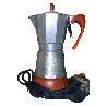 CAFETERA FINSTOCK ALUMINIO ELECTRICA  4 TAZAS 480 W