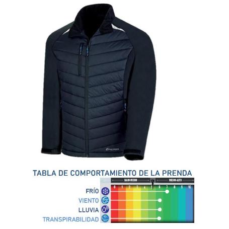 MARCAFINSTOCK ROPA ABRIGO CHAQUETA SOFTSHELL HIBRI NEG M 288CSHM
