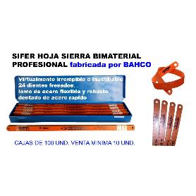 SIFER HOJA SIERRA ARCO BIMETAL 300 X 13MM 24 DIENTE- SANDFLEX (CAJA 10 UNIDADES)