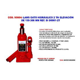 LAMS GATO HIDRÁULICO 2 TN ELEVACIÓN 158-308 MM REF. SI O0001-2T