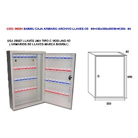 AVL CAJA ARMARIO ARCHIVO LLAVES DE   64 300X240X75MM K300-60