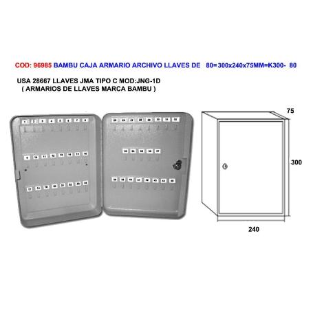 AVL CAJA ARMARIO ARCHIVO LLAVES DE   80 300X240X75MM K300-  80