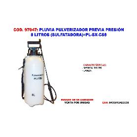 PLUVIA PULVERIZADOR PREVIA PRESION 8 L. (SULFATADORA) PL-SX-CS8