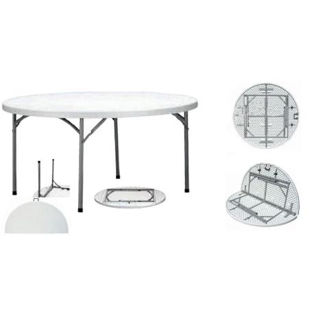 MUEBLE MESA REDONDA PLEGABLE DIAMETRO 150 CM   150X74CM WXR150