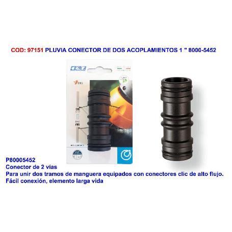 PLUVIA-GF MANGUITO UNION  1  CONEXION RAPIDO  5452-100-010-105